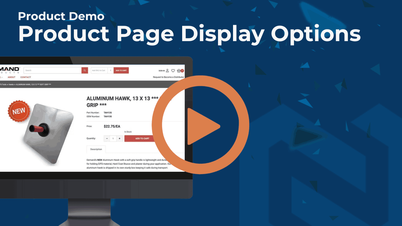 Product Page Display Options. Go from Simple to Complex.